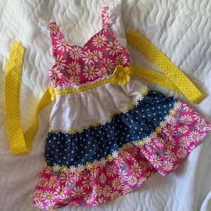 Floral Sundress with Yellow Accents